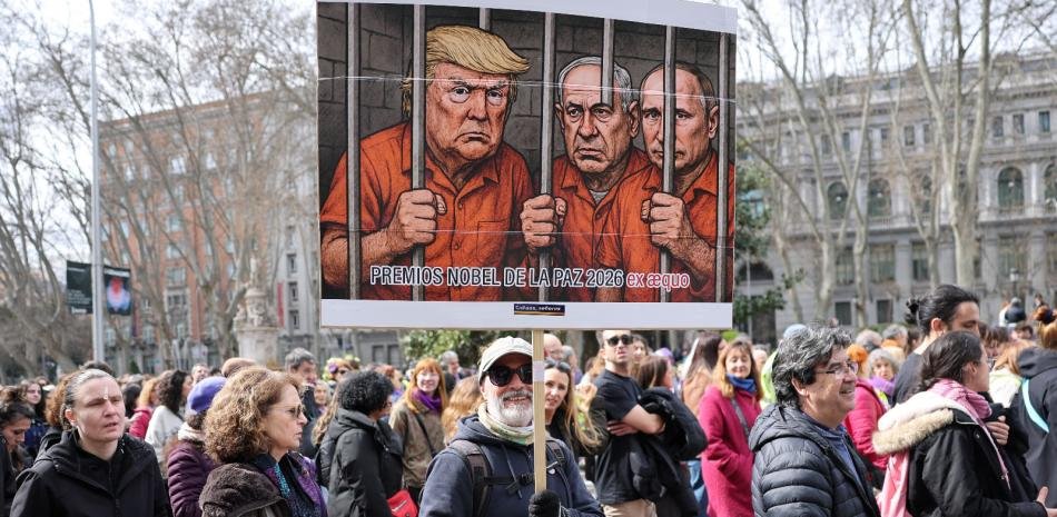 "No a la guerra" en el Día de la Mujer en todo el mundo