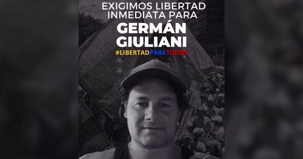La familia del argentino Germán Giuliani pidió que la embajadora de EEUU en Venezuela interceda por su liberación